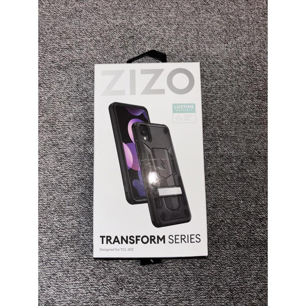 ZIZO Transform Series TCL 30 Z Phone Case Black Rugged w/ Kickstand NEW‎